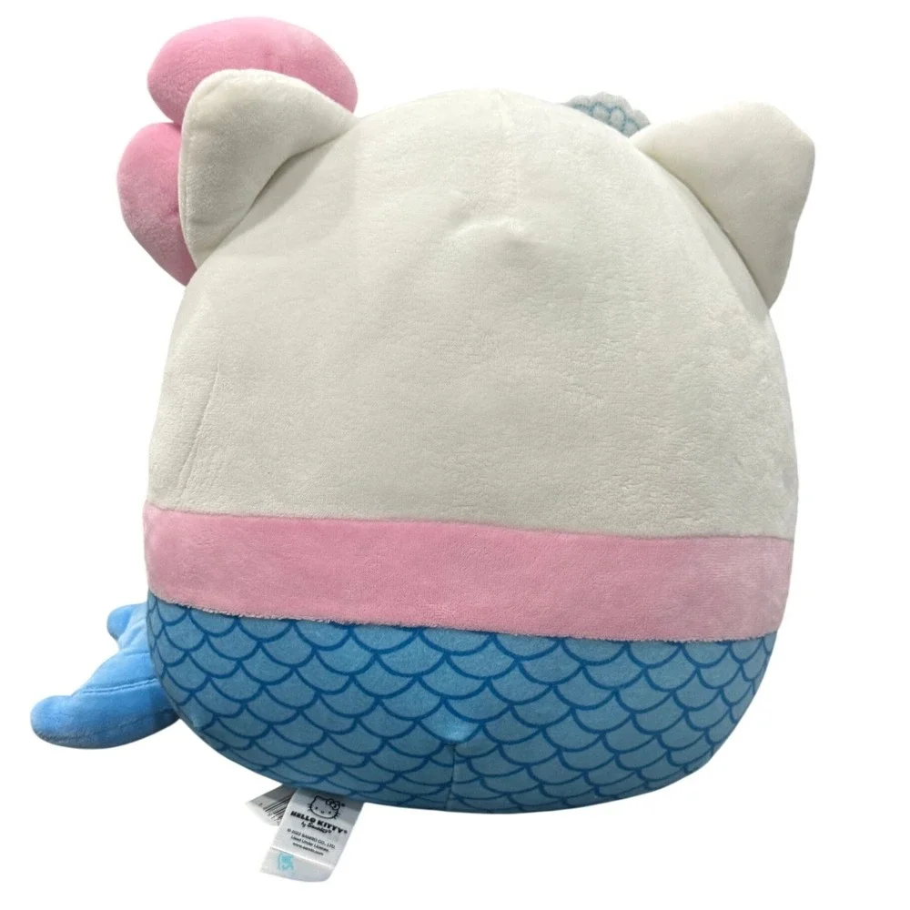 Squishmallows Hello Kitty Mermaid 12 Inch Plush Sanrio Blue Pink White SIL-34947
